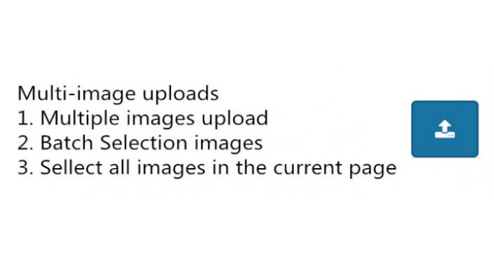 Multiple Product Images Upload for OpenCart2.0