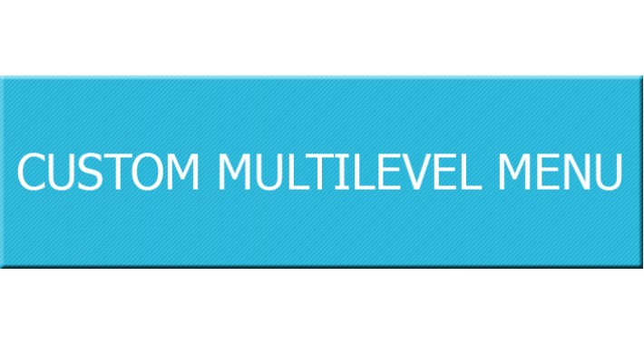 Custom multilevel menu for Opencart 2.x