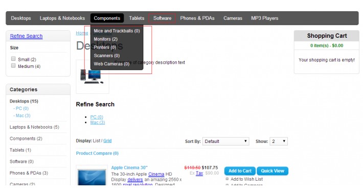 Remove Empty Categories from Menu, Module & Page