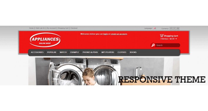 Appliances responsive theme