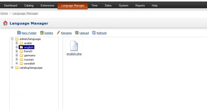 Language manager