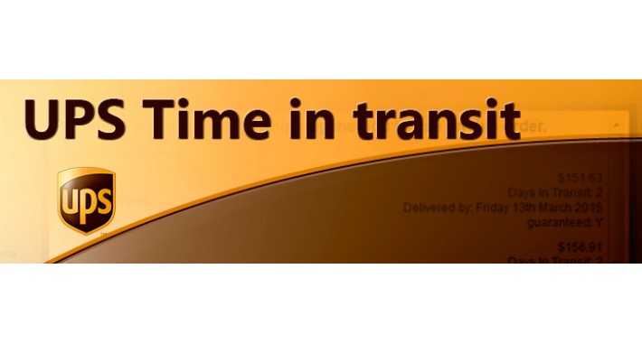 OpenCart UPS Time In Transit Addon v1.0