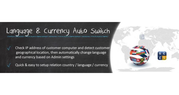 Language & Currency Auto Switch IP Based (OC2.x)