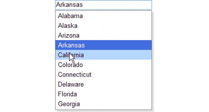  Autocomplete search