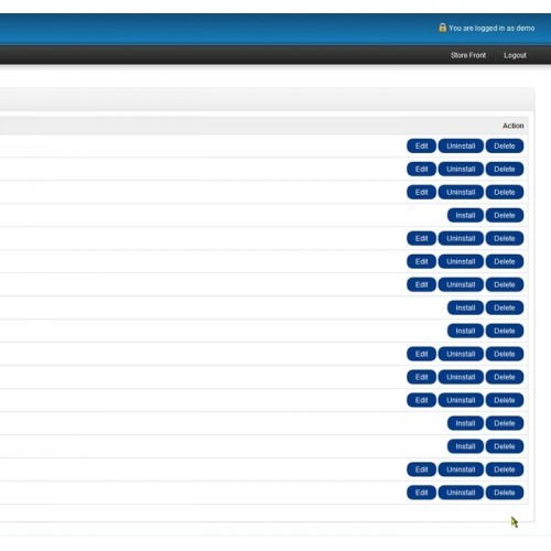 OpenCart - Easy Edit And Delete Modules - VQmod