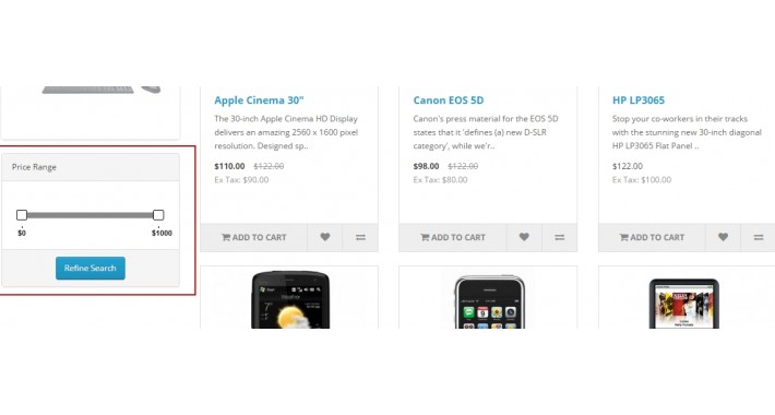 Filter Price