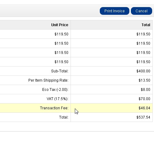 calculate paypal transaction fees