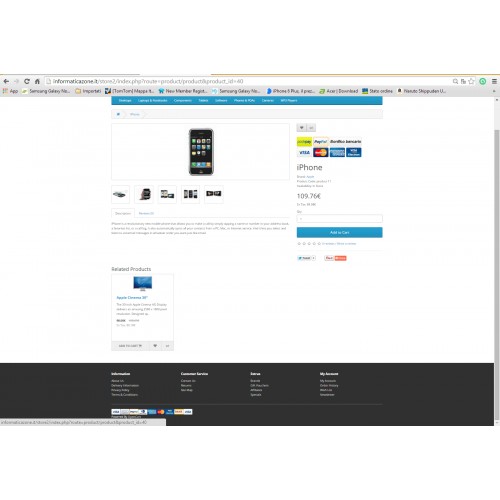 OpenCart - (Vqmod) Payment Image On Product And Page Footer Oc 2.x/3.x