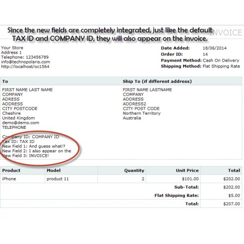 Opencart - Extra Billing Address Fields Based On Customer Group