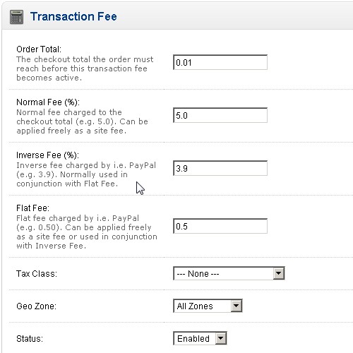 view paypal transaction fee totals
