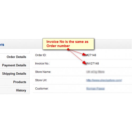 opencart-order-id-same-as-invoice-no