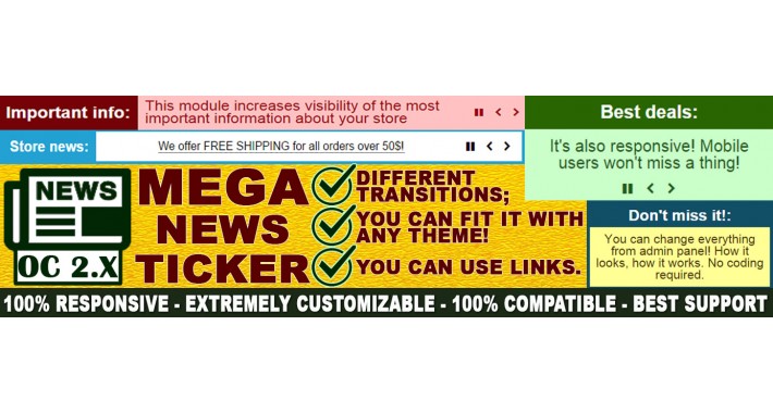 Mega News Ticker (ADVANCED PACK)