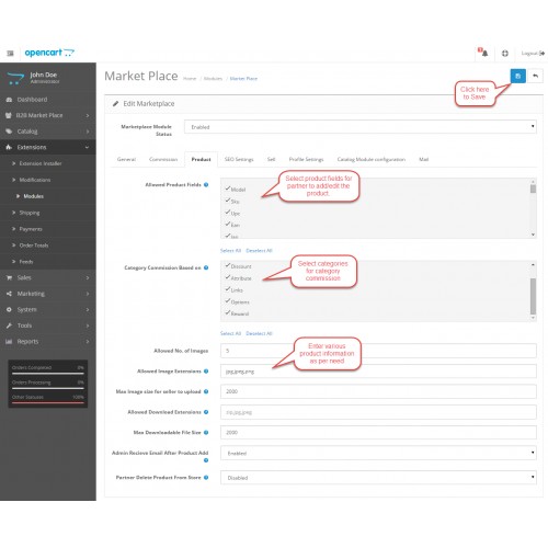 OpenCart - Opencart B2B Multi Vendor Marketplace