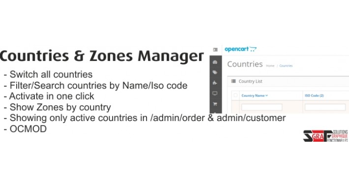 Countries/Zones Manager