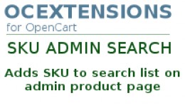 SKU admin search