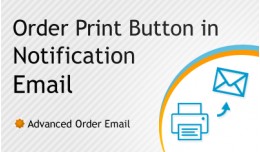 Order Print Button in Notification Email