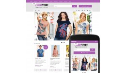 OpenCart 2 Theme Forest T-shirts Lilac