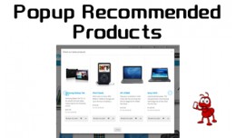 Popup Recommended/Advise Products
