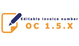 Editable invoice number VQMOD