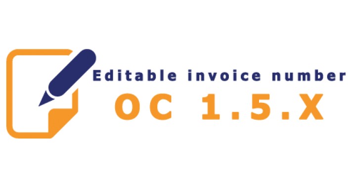Editable invoice number VQMOD