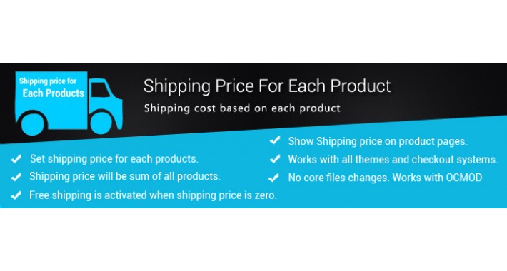 Shipping Price For Each Product