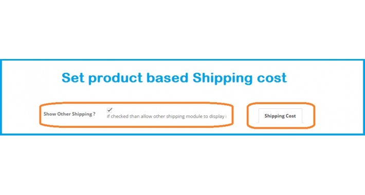 Set product based Shipping cost