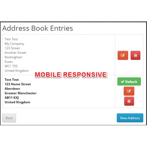 customer address book