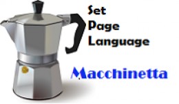 Macchinetta - Set the page Language