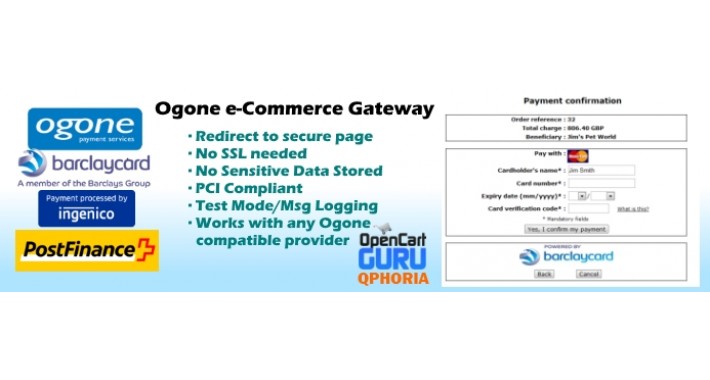 Ogone e-Commerce (Redirect) 1.5.x/2.x/3.x