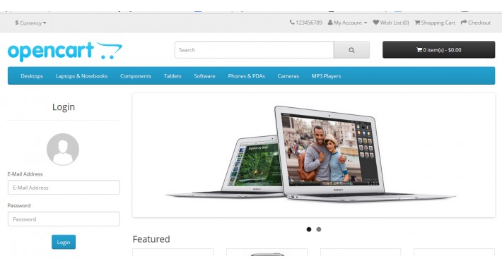 Login Account (column left/column right)