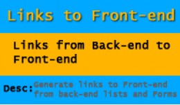 Links from Back-end to Front-end