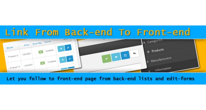 Links from Back-end to Front-end