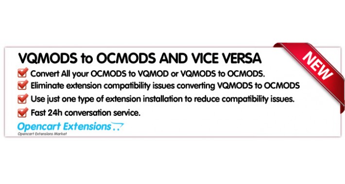 VQMODs to OCMODS or OCMODS to VQMODS