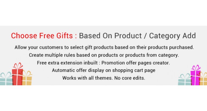 Free Gift Products Based On Product / Category Added
