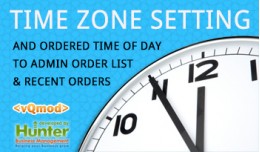 Time Zone Setting & Admin Order Times