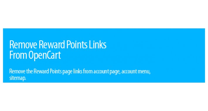 Remove Reward Points Links