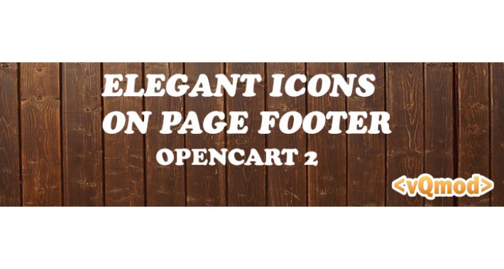 Elegant Icons On Page Footer