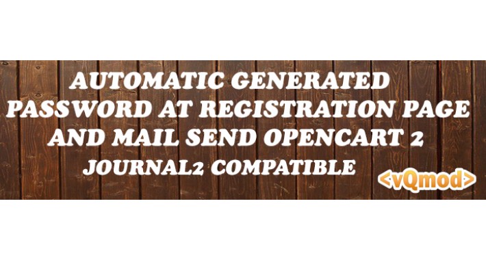 Automatic generated password at registration page and mails send