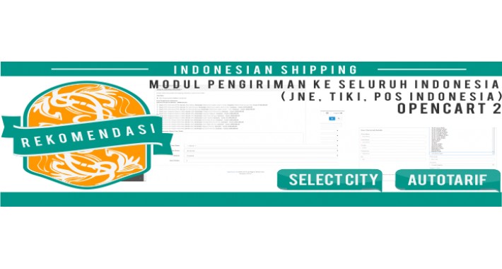 Module Pengiriman Indonesian Shipping (JNE, Pos Indonesia, TIKI)