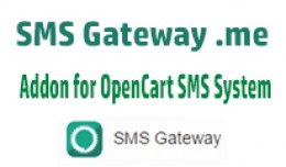 SMS Gateway .me for OpenCart SMS System
