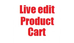 Live edit product cart frontend without admin