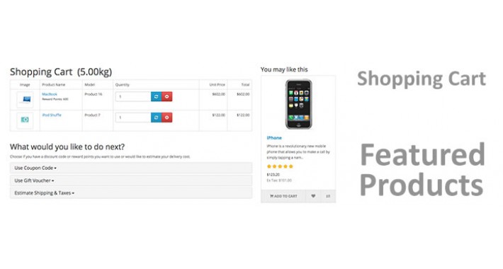 Shopping Cart Featured Product