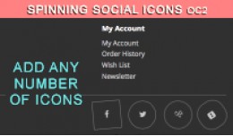 Spinning Social Icons OC2