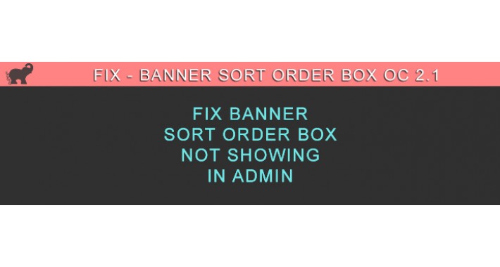 Banner Sort Order Fix OC 2.1