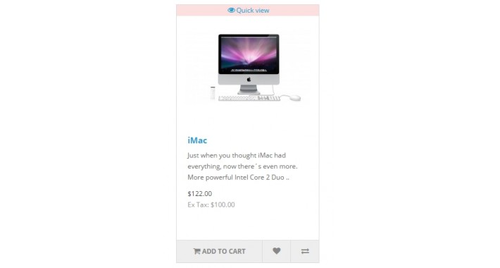 Quick preview product