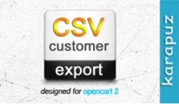 CSV Customer Export (for Opencart 2)