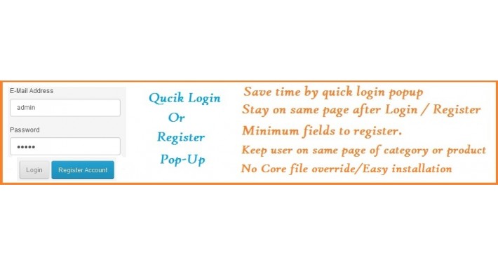 Login & Registration popup  before add to cart
