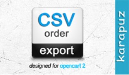 CSV Order Export (for Opencart 2)