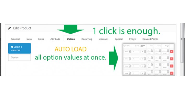 GGW vQmod - auto add all option values at once