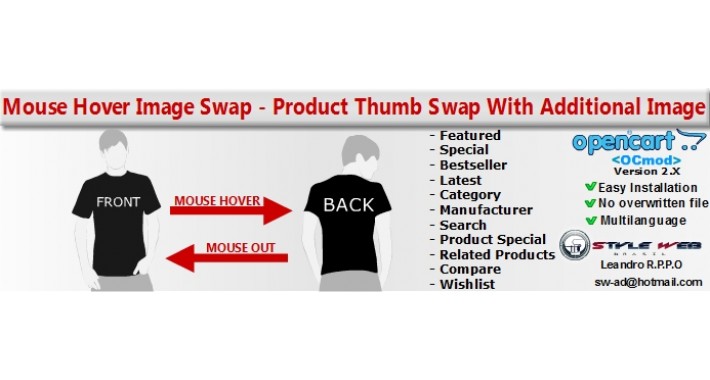 Image Swap - Product Thumb Swap With Additional Image